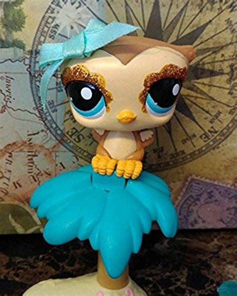 Hasbro Littlest Pet Shop Sparkle Glitter Shimmer Owl And Etsy