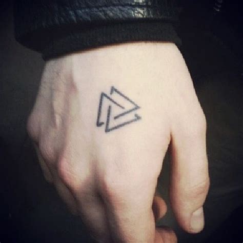 52 Triangle Hand Tattoo Meaning Important Style