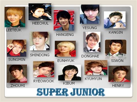 Super Junior Участники Фото С Именами Telegraph