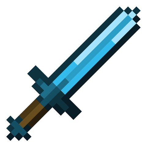 I Redid The Diamond Sword Texture But With The Pixels Going Diagonally Instead Of Straight