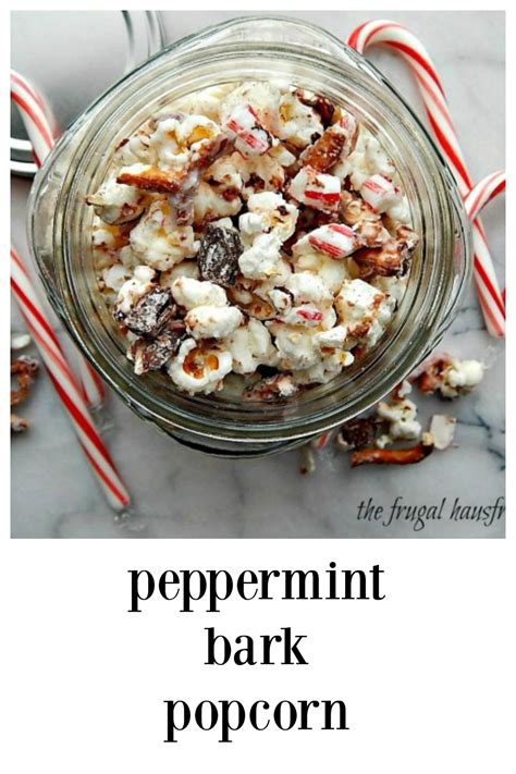 Peppermint Bark Popcorn Frugal Hausfrau
