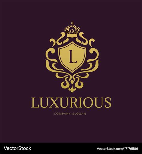 Luxury Logo Crests Logo Logo Design For Hotel Vector Image