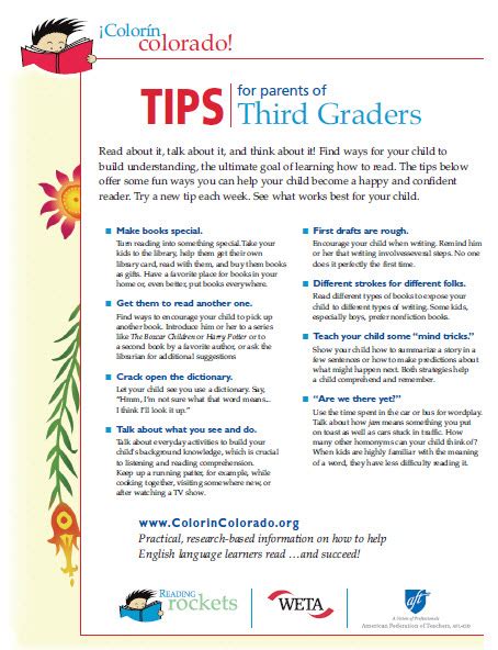 Tips For Parents Of Third Graders Colorín Colorado