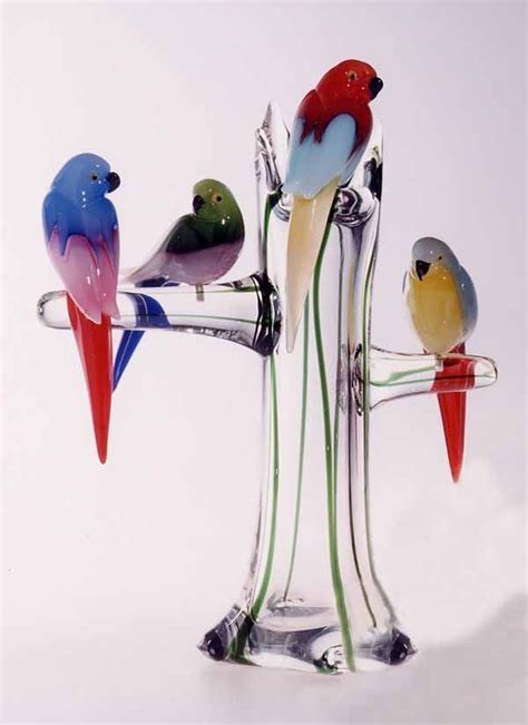 Beautiful Glass Birds Murano Glass Birds Blown Glass Art Glass Art Sculpture
