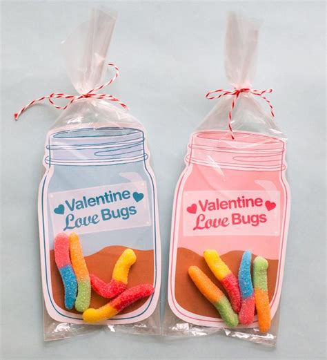 Instant Download Printable Valentine Candy T Diy Mason Jar Etsy Canada Valentines Candy