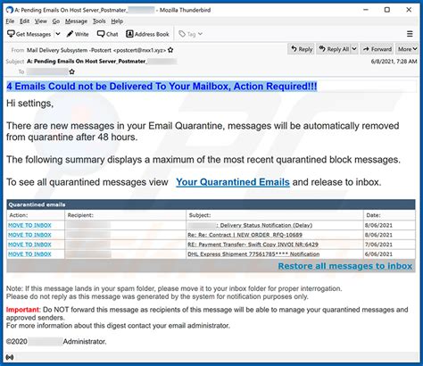Quarantined Emails