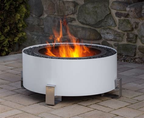 Luxeve Smokeless Fire Pit White River Glass Fire Pit Fire Pit