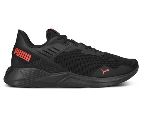 Puma Men S Disperse Xt Running Shoes Puma Black Burnt Red Catch Com Au