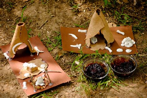 Hunters Home And Stone Age Food Stone Age Display Stone Age