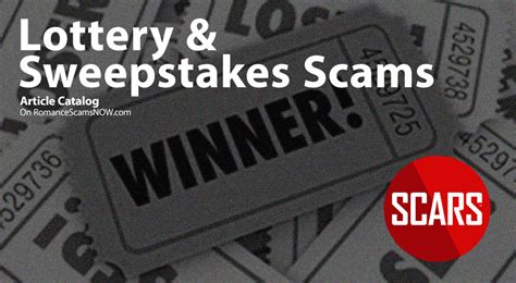 Lottery And Sweepstakes Scams Article Catalog