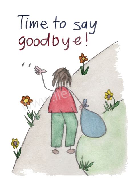 Time To Say Goodbye Clipart Time To Say Goodbye Stock