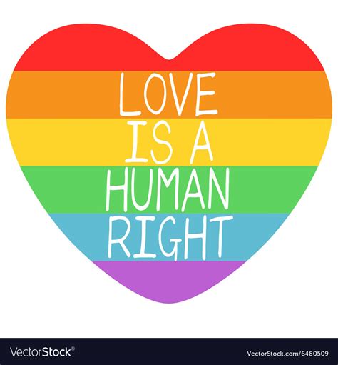 Poster With Lgbt Support Symbol Royalty Free Vector Image