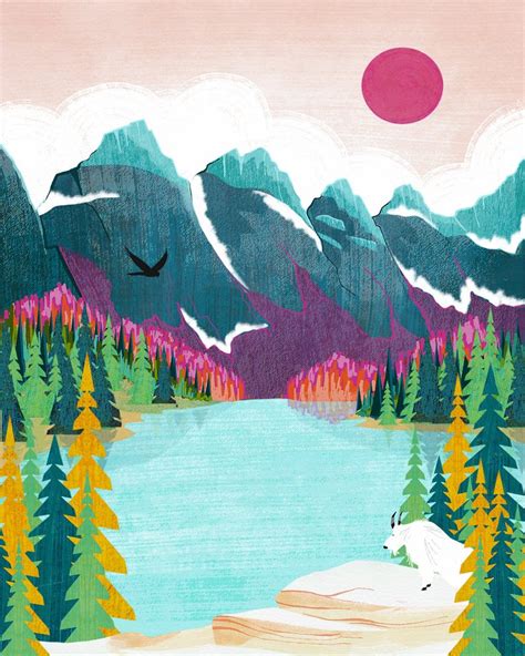 Banff Print National Park Poster Canada Print Canada Etsy Painting