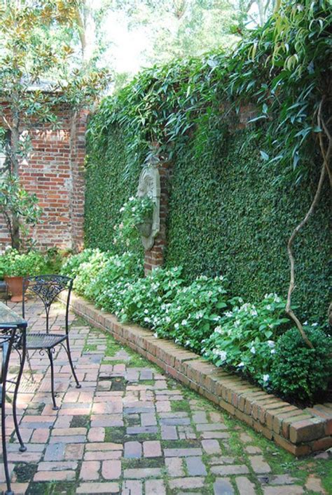 Backyards Wall Climbing Plants Ideas 20 Brick Garden Backyard