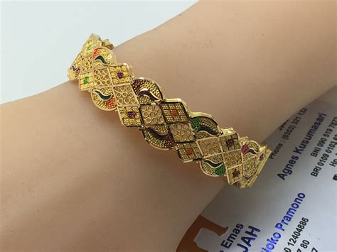 22k 916 Gold Dubai India Elegant Bracelet Diameter 57cm Gold