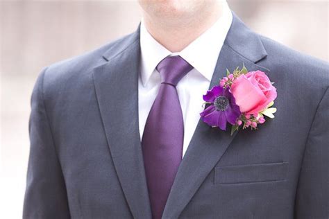 Blue Suit Purple Tie Bridal Guide Dream Wedding Design Contest P