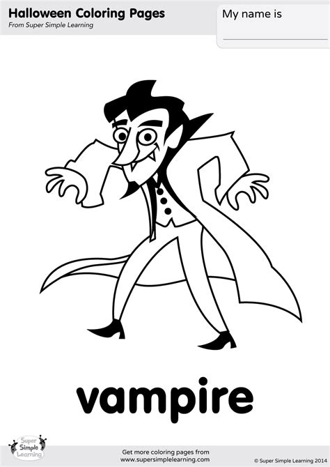 Cartoon Vampire Coloring Pages Coloring Pages