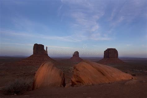 Dusk Monument Valley Arizona Stock Photo Image Of Dusk Park 90005448