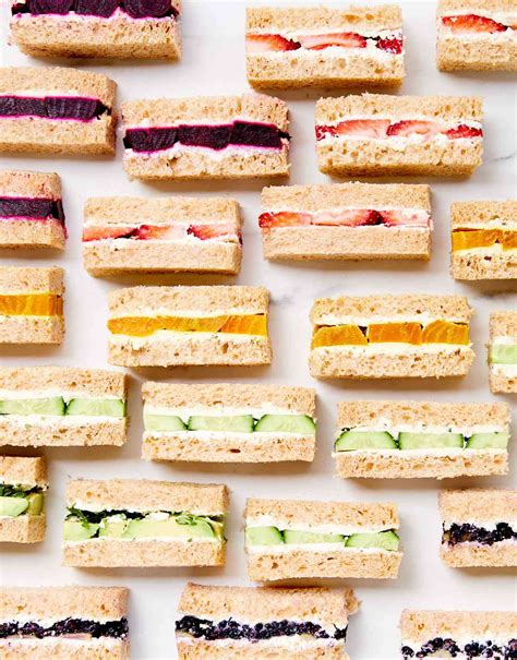 Easy Tea Sandwiches With Savory And Sweet Fillings Martha Stewart