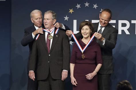 Bush's tenure as the 43rd president of the united states began with his first inauguration on january 20, 2001, and ended on january 20, 2009. Ex-President George W. Bush, wife Laura receive Liberty ...