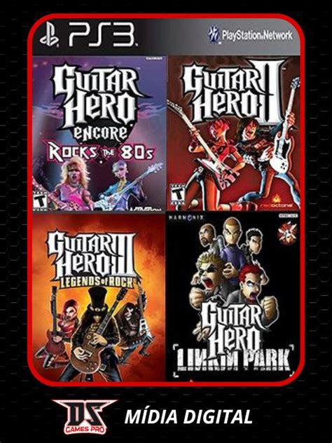Guitar Hero 4 Em 1 Ps3 Midia Digital Ds Games Pro