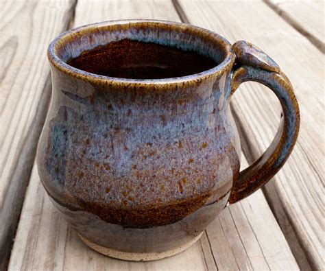 Handmade Ceramic Mug Tea Coffee Brown Made To Order 1800 Via