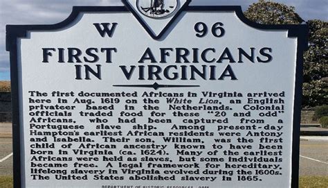 The First African Slaves In North America Arrived In Virginia On This