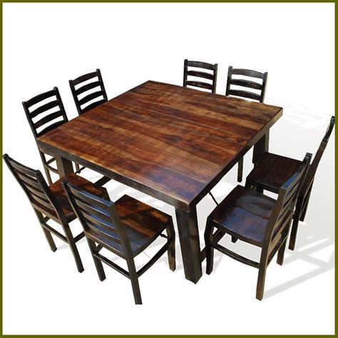 Rustic extra large solid walnut round dining table seats 10 to 12. Formal dining table-Maybe the 10 Person Table | Square ...