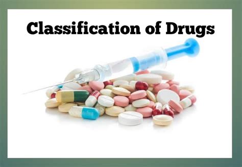 Classification Of Drugs 101 Public Health