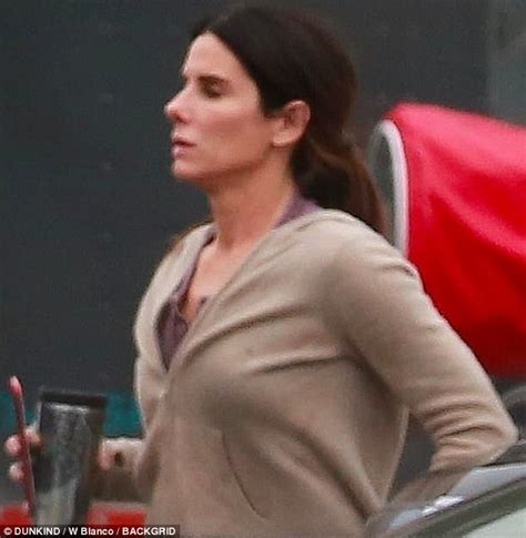 Sandra Bullock Shows Off Perky Bust In Tight Hoodie Daily Mail Online