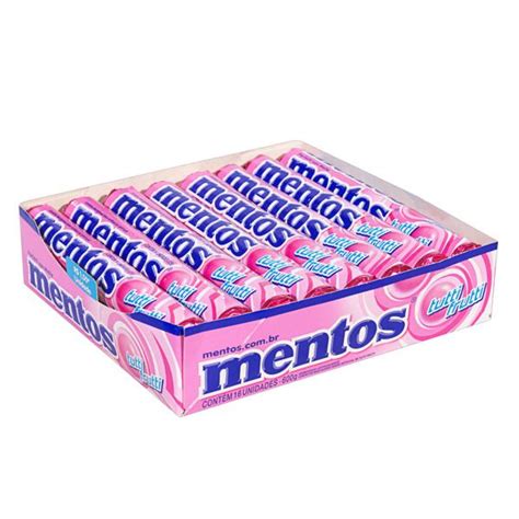 Pack Confeito Tutti Frutti Mentos Caixa 600g 16 Unidades Supermercado