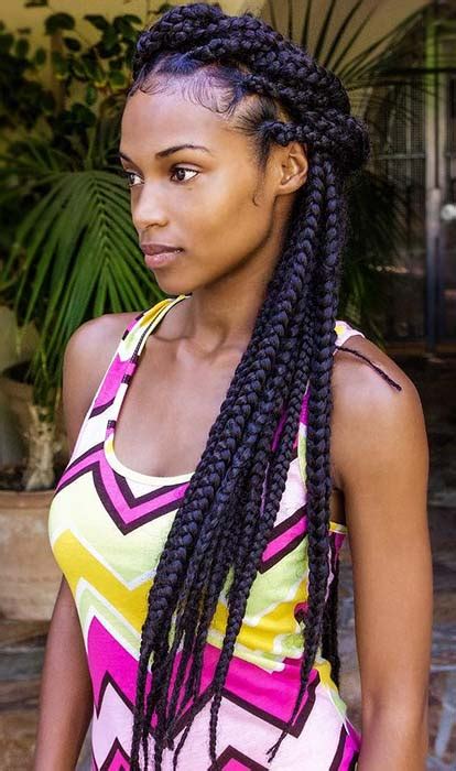 For one, big box braids are one of the safest protective hairstyles available. Big Box Braids Hairstyles for Black Hair - crazyforus