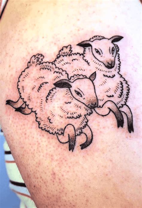 Sheep Tattoo Design Images Sheep Ink Design Ideas Nerdy Tattoos Cartoon Tattoos Body Art