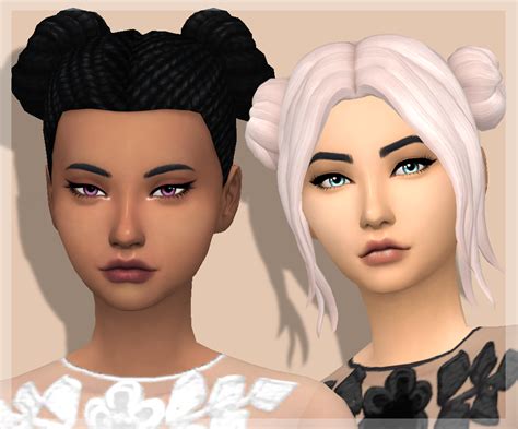 Sims 4 Cc — Rosetrii Space Bun Babes This Is The Way I