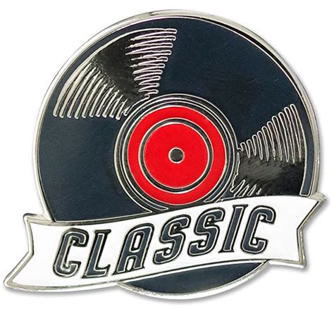 Enamel Classic Vinyl Lapel Pin Music T Lapel Pin For Music