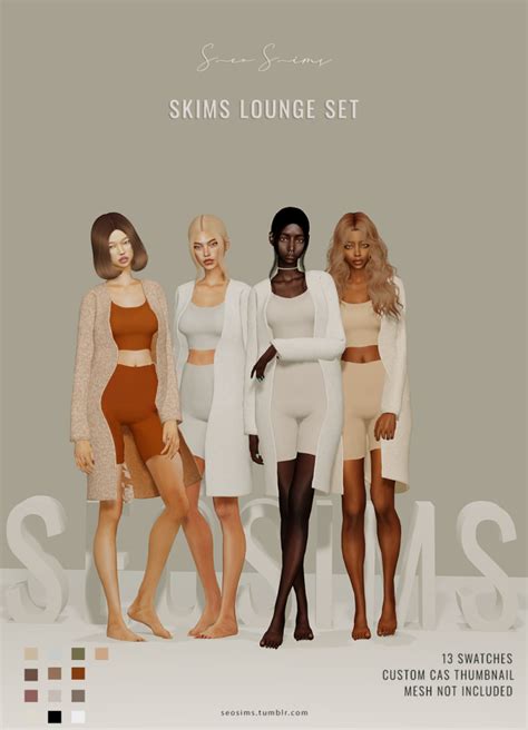 Madman Blame Reblog Seosims Skims Lounge Set 13 Options Custom