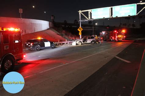 One Extricated From Single Vehicle Crash On The Freeway Friday In
