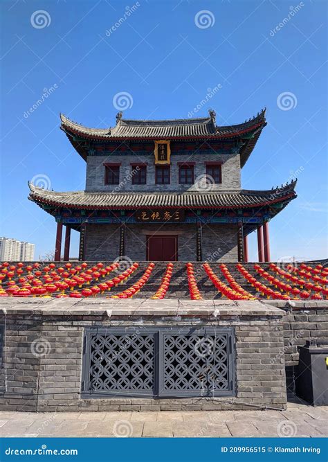 The Towering And Tall Gate Towers Of Ancient Chinese Architecture
