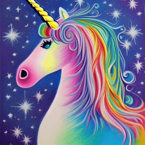 Unicorn Painterly Pastels Sparkles Rainbow · Creative Fabrica