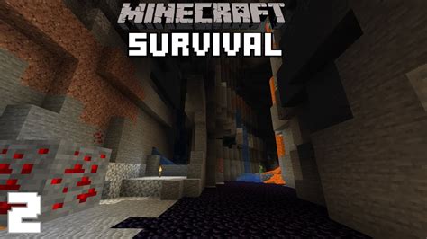 I Found The Worlds Biggest Ravine Minecraft Snapshot Survival 2 1