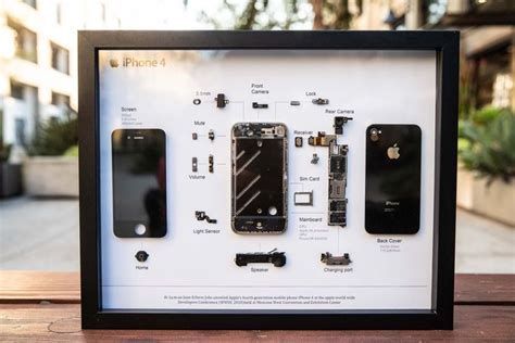 Disassembled Iphone Art With Frame Disassemble Art Framed Etsy In