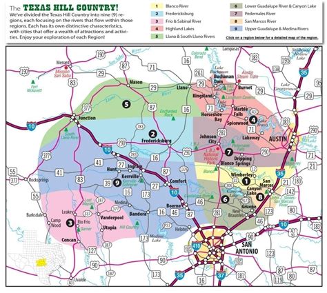 Texas Hill Country Wineries Map Printable Maps