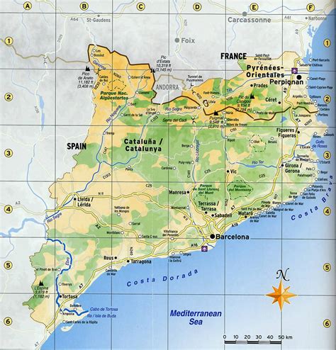 Maps Of Catalonia Road Map