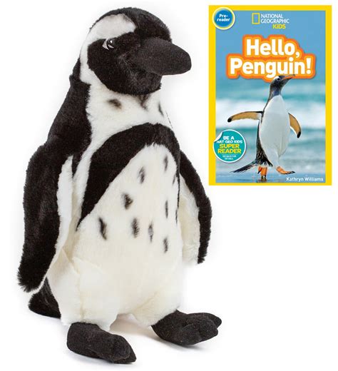 Penguin Stuffed Animal Nat Geo Book Hello Penguin Pre Reader