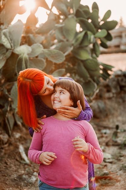 Premium Photo Red Haired Mom And Her Babe