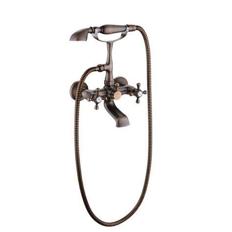 Vintage tub & bath offers clawfoot shower enclosures, tub surround & bathtub shower accessories. Tub Shower Faucet Clawfoot Bathroom Wall Mount Gold/Silver ...