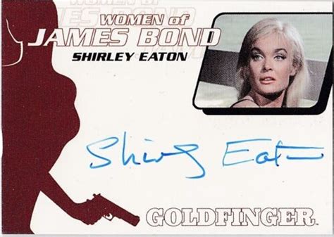 James Bond 2014 Archives Wa42 Shirley Eaton As Jill Masterson Autograph