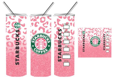 Starbucks 20oz Straight Tumbler Wrap Sublimation Wrap Png Etsy