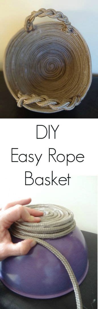 Diy Rope Basket Easy Therapy Craft Diy Rope Basket Rope Basket
