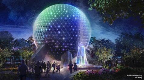 More Details On Spaceship Earths Permanent Lighting Upgrade Notes